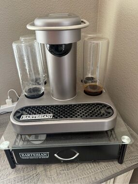 Bartesian Silver Cocktail and Pod Mixer — Silver